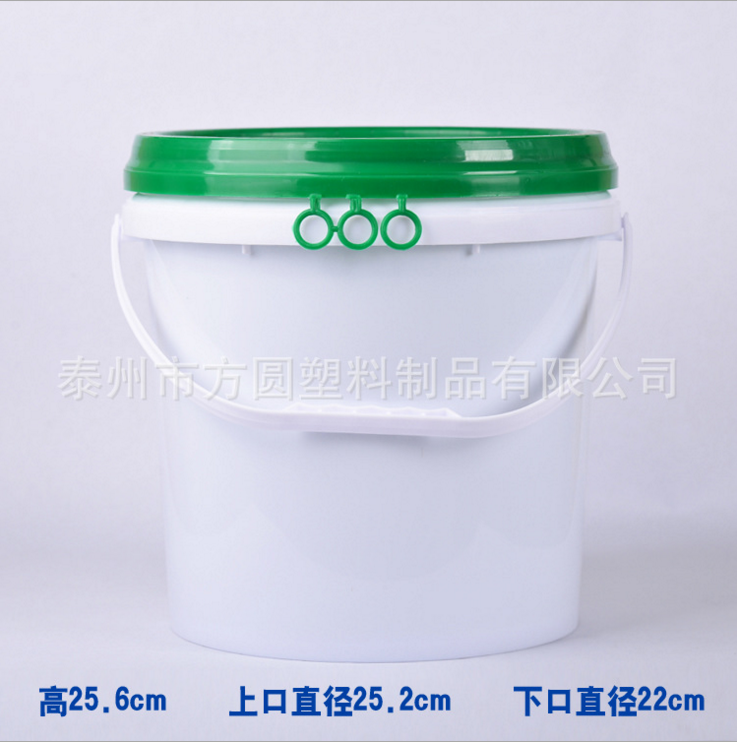 10L�A形白色塑料桶涂料桶防水食品化工10升�格包�b桶